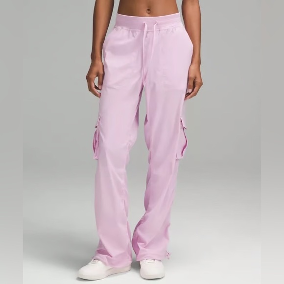 New with tags Lululemon Dance Studio relaxed fit MR Lavender pink Cargo Pants - Picture 1 of 12